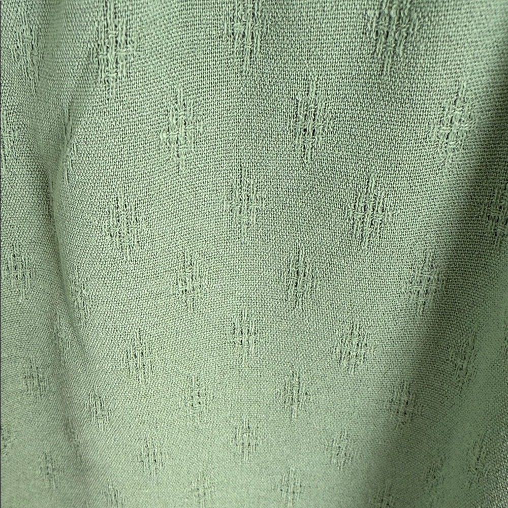 Jessica Simpson Green Ruched Shoulder Blouse - Picture 6 of 6